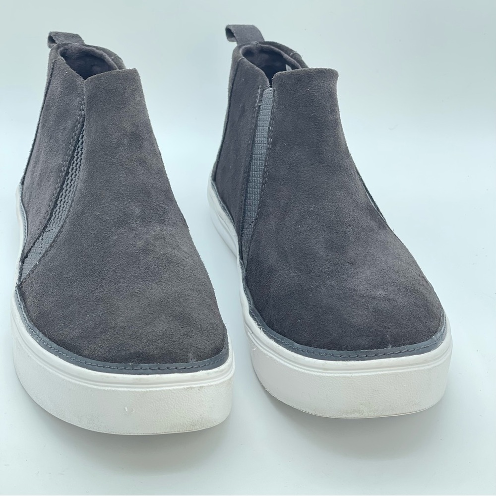 TOMS Bryce Slip On Sneakers | Gray Suede | Mid-Top Shoes Booties W 8 - Picture 4 of 12